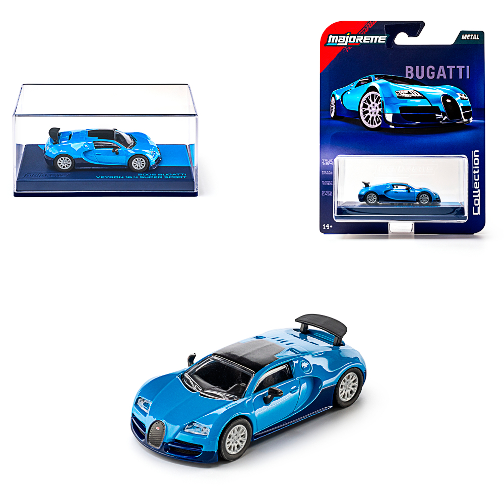 Spielzeugauto, Birgit Bugatti, Detailliertes Modell, Blau, Gummierte Reifen