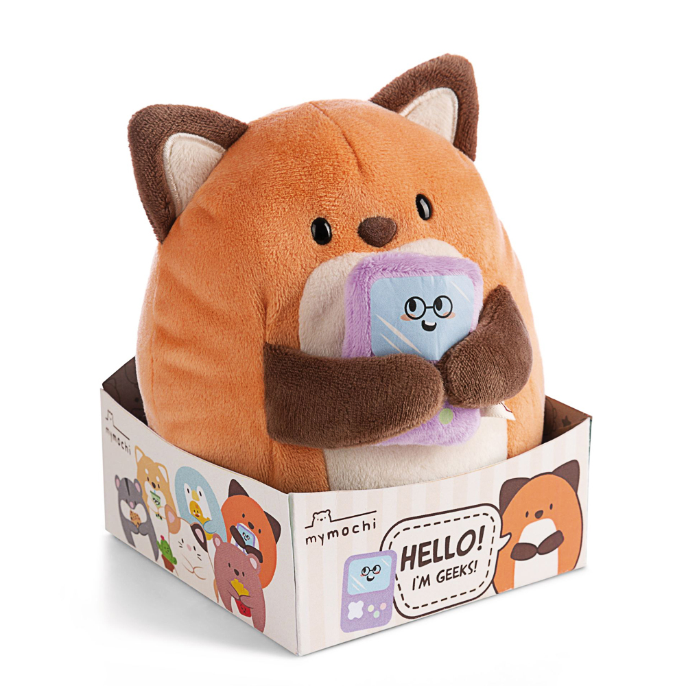 Nici, Mymochi, Fuchs Geeks mit Video Spiel in Geschenkbox, ca 16 cm