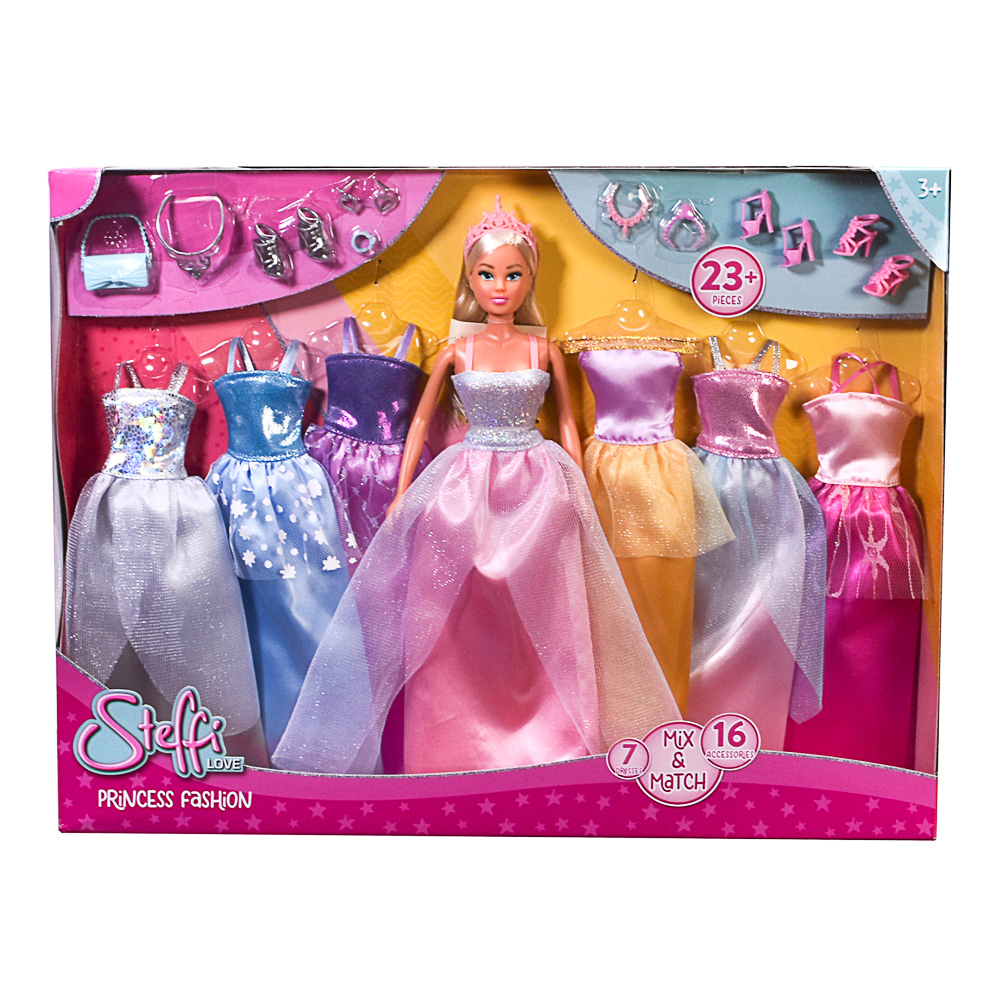 Puppenkleid, Kleider Set, Barbie Puppe, Tanzprincess, Accessoires Set