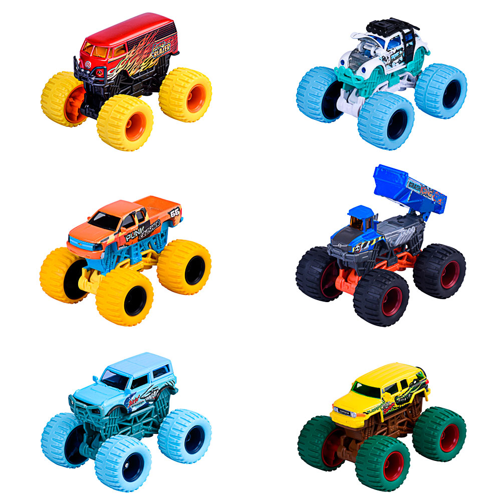 Majorette, Monster Rockerz Double Pack, Chevrolet Silverado vs Volvo Hauler