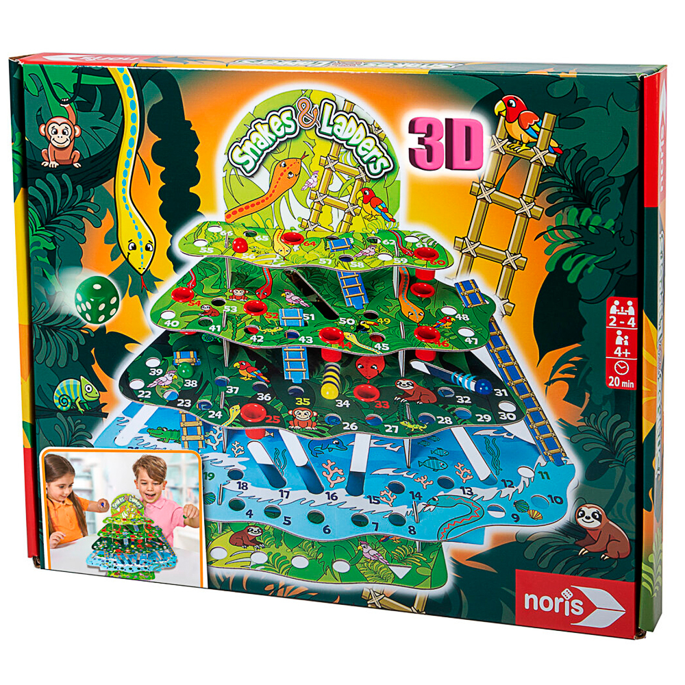 3D-Puzzle, Spielebox, Dschungel, Tiermotiv, Noris