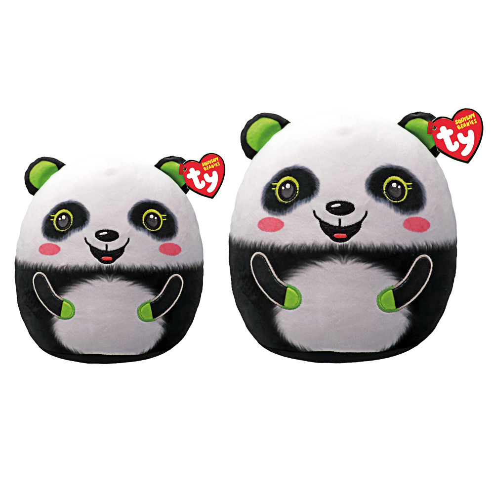 Ty Squishy Beanies, Bonsai, Panda, unterschiedliche Größe