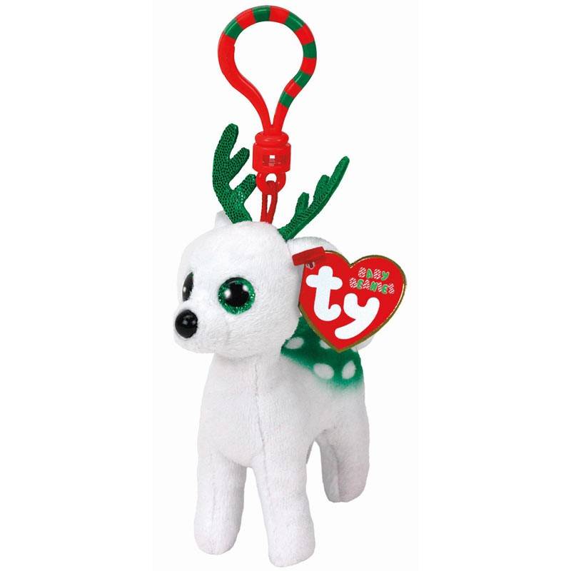 Ty Beanie Boos, Rentier "Peppermint", ca 8,5 cm, Clip