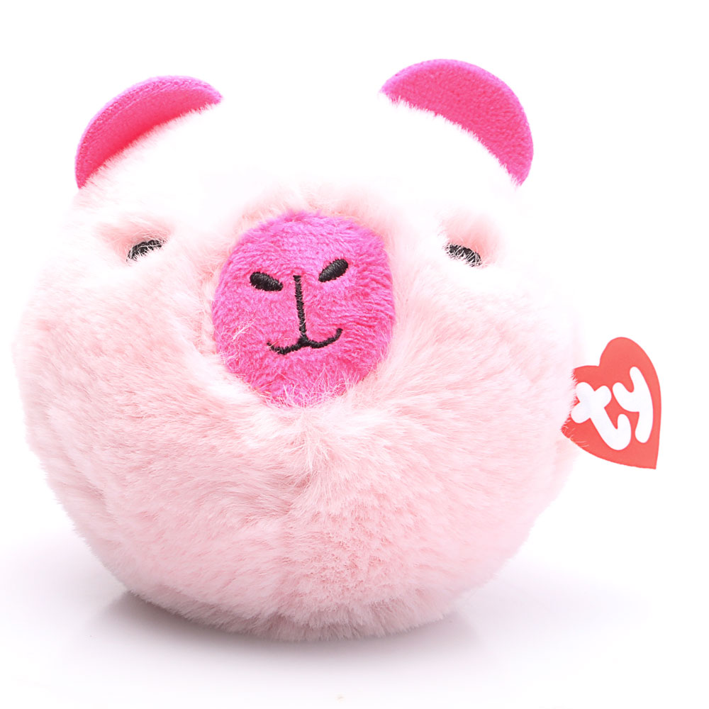 Pillemonster, Plüschfigur, Rosa Plüsch, Schweinegesicht, Ty-Plüsch