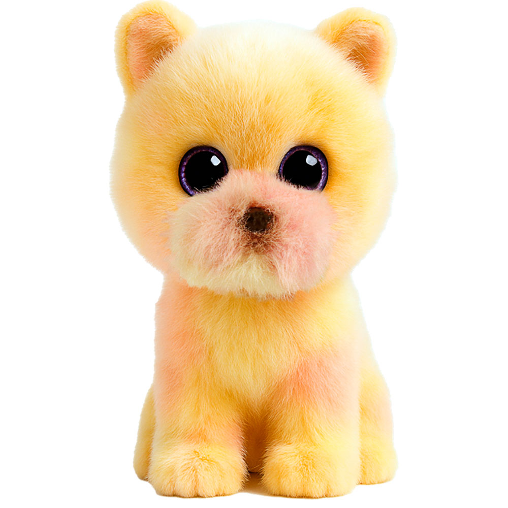 Plüschfigur, Hund, Kuscheltier, gelb, großeaugen