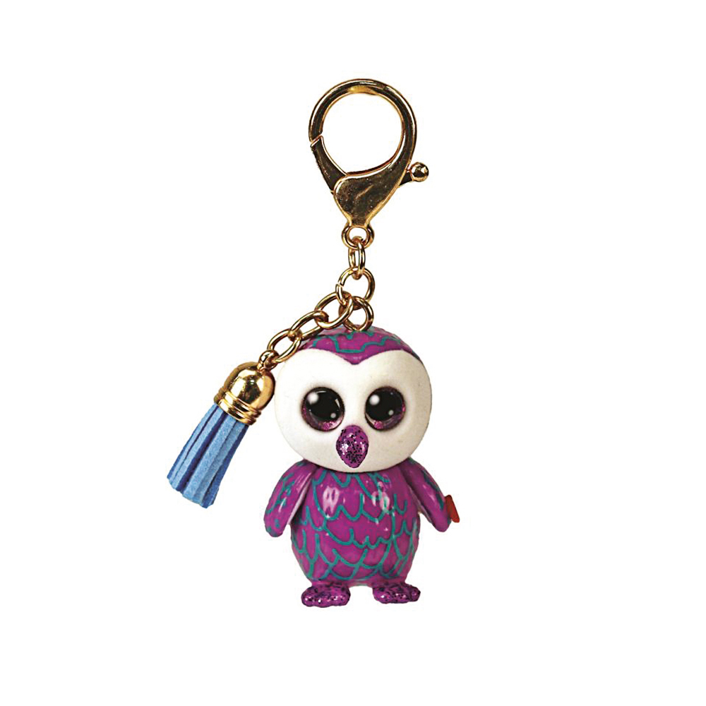TY Mini Boos Clip, Moonlight, Eule, ca 5 cm