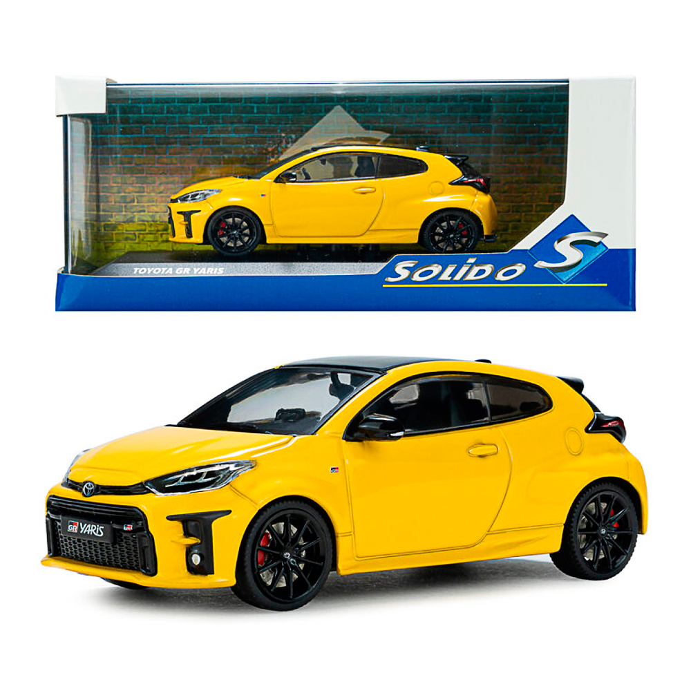Solido, Toyota Yaris GR 2024 gelb, 1:43