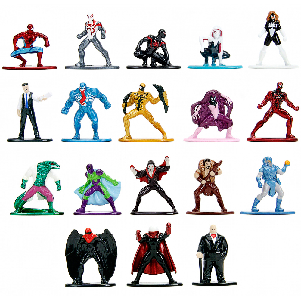 Aktionsfiguren, Superhelden, Mini-Figuren, bunte Figuren, Polymer-Figuren