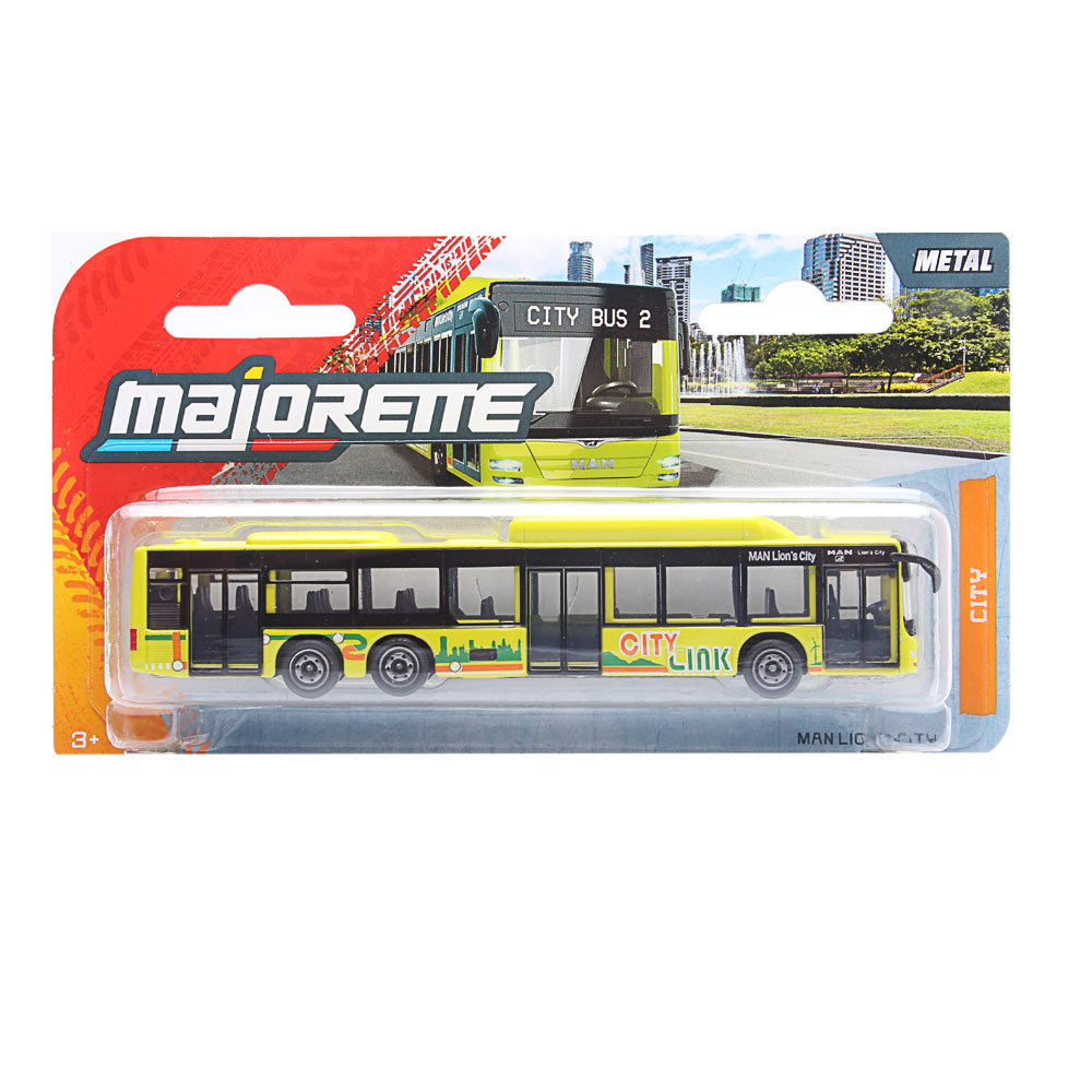 Majorette, City MAN Bus,  MAN Lion's City C Link, gelb