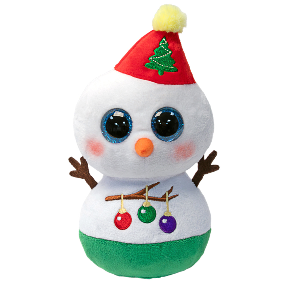 Schneemann, Plüschtier, Weihnachtsdekoration, Baumkugel, Kleidung-Grün