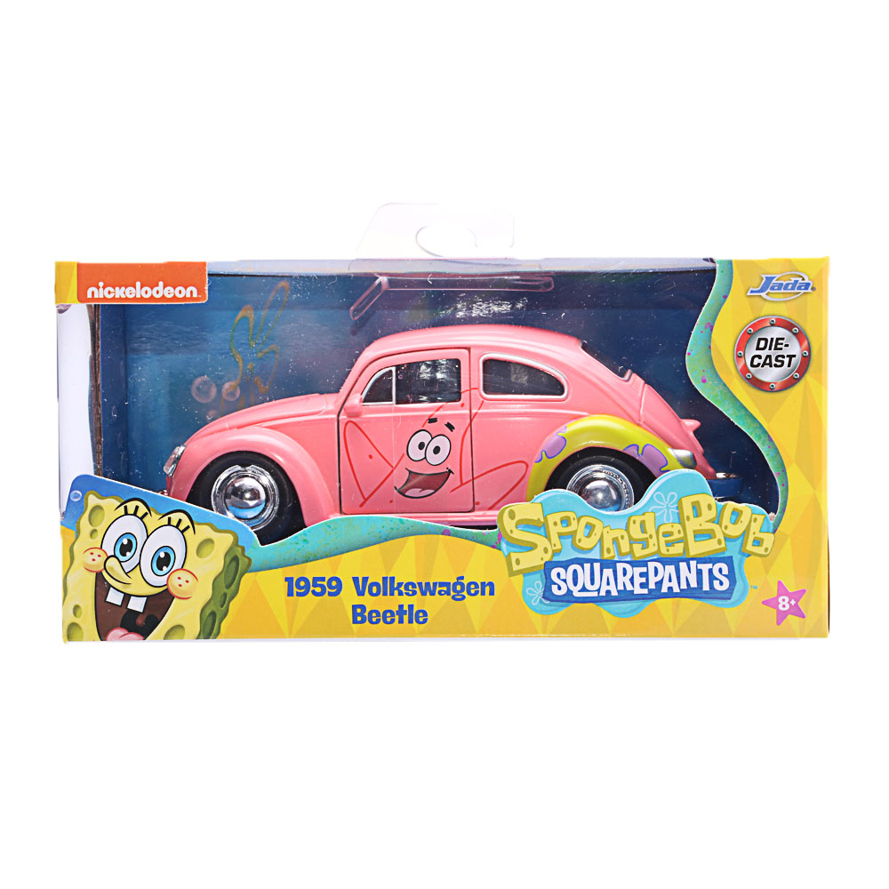 Jada, Sponge Bob Patrick 1959 VW Beetle 1:32 Jada, Sponge Bob Patrick 1959 VW Beetle 1:32
