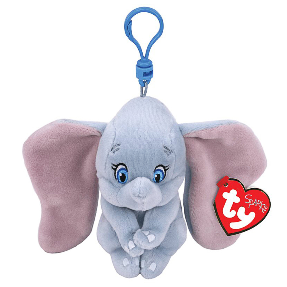 TY, Sparkle, Dumbo, Elefant ohne Sound, ca 10 cm, Clip
