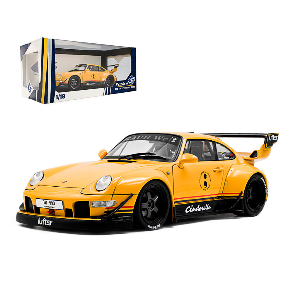 Solido, Porsche RWB Bodykit Cinderella gelb, 1:18