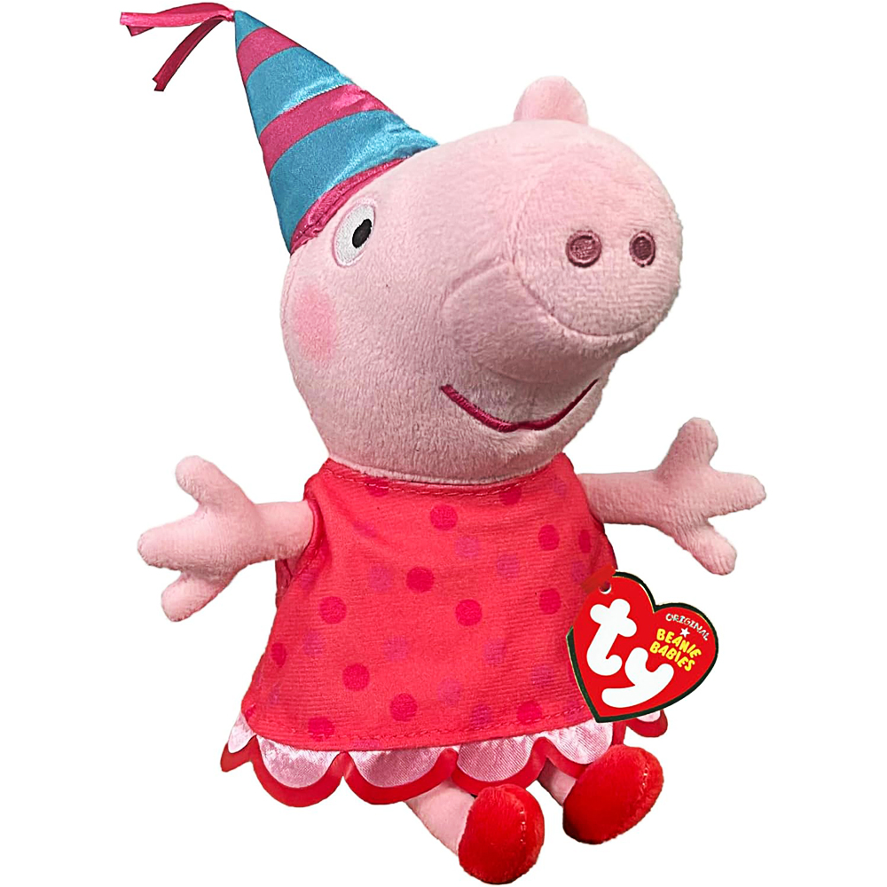 TY, Beanie Babies Original, Peppa Pig, Party, ca 15 cm