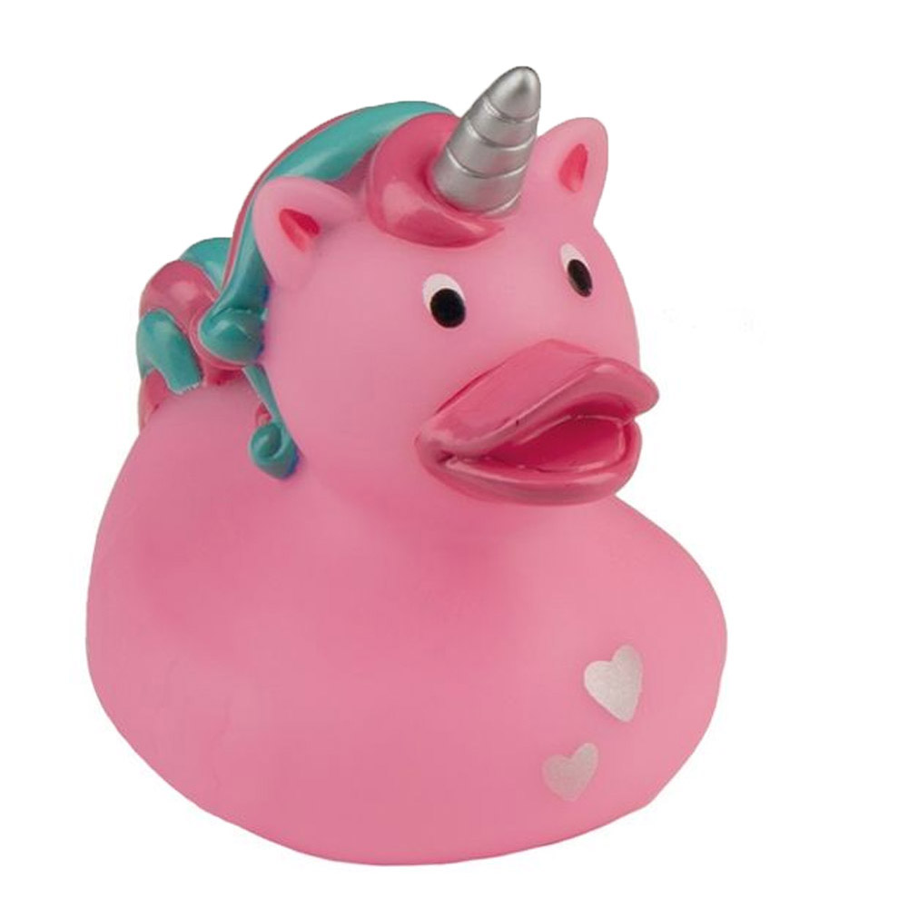 Happy People, Badeente "Einhorn", pink, ca 9 cm