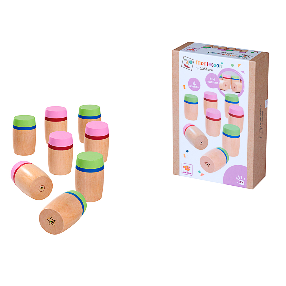 Holzspielzeug, Kegelspiel, Stapelspiel, Buntes Holz, Pädagogisches Spielzeug