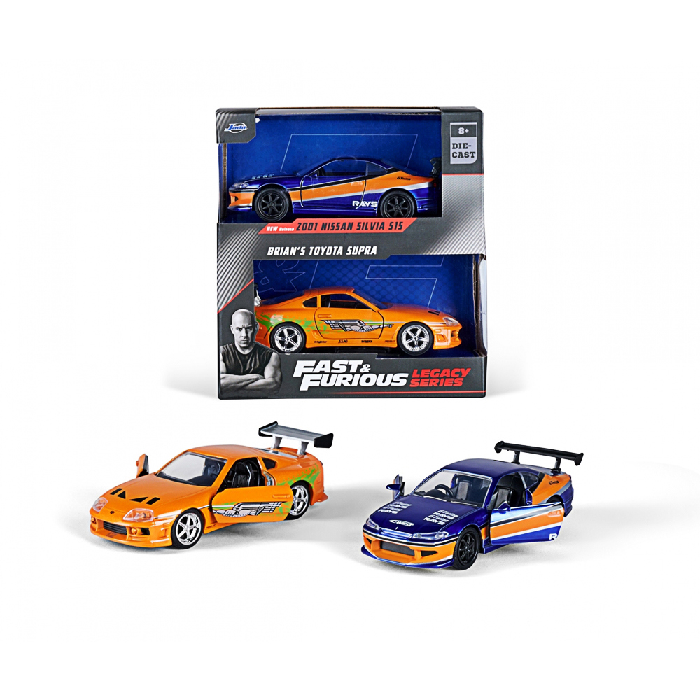 Jada, Fast & Furious Legacy Series Twin Pack 1:32 W3/2 Jada, Fast & Furious Legacy Series Twin Pack 1:32 W3/2