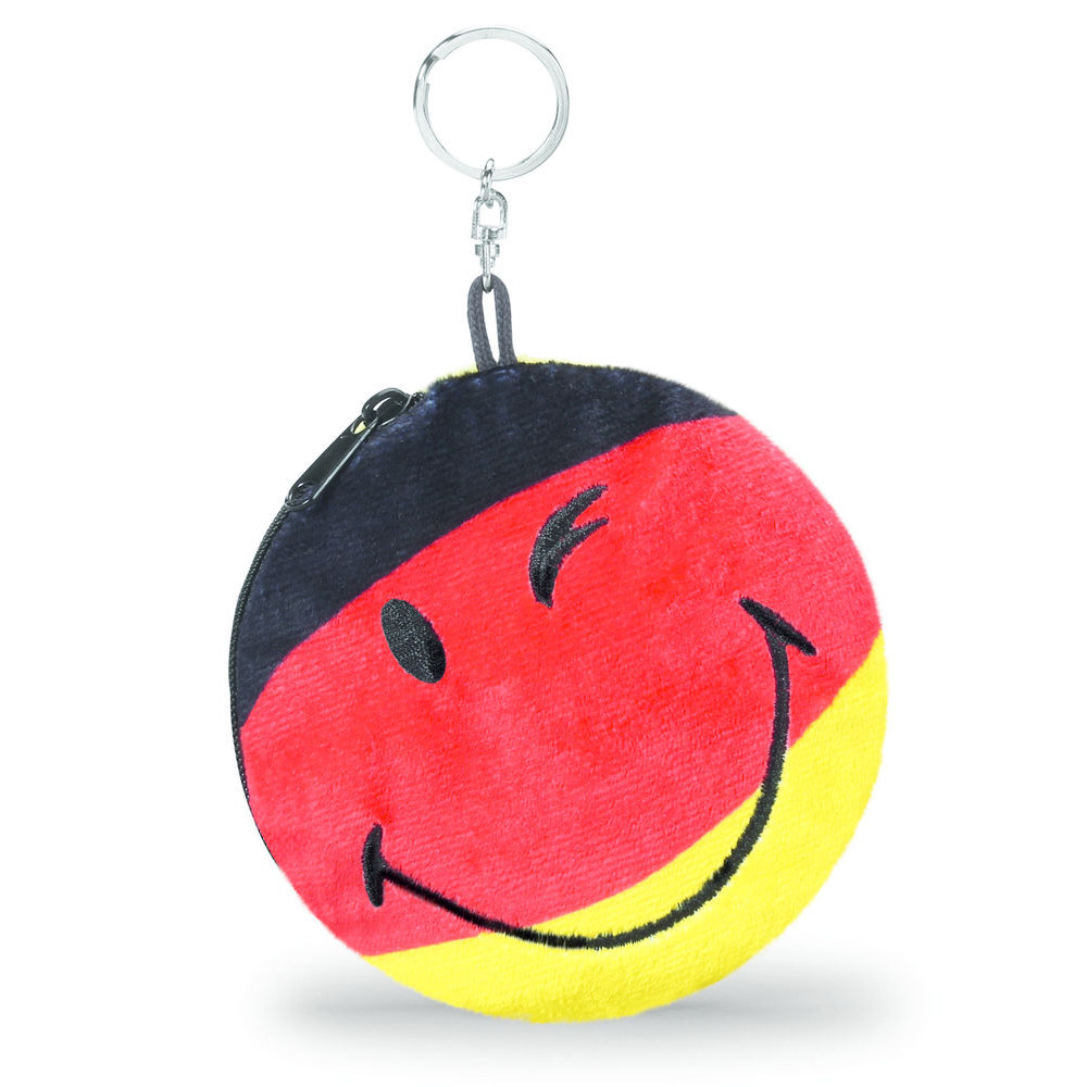 Nici Münztäschchen Deutschland Smiley 2D, Plüsch s/r/g ca 11 cm