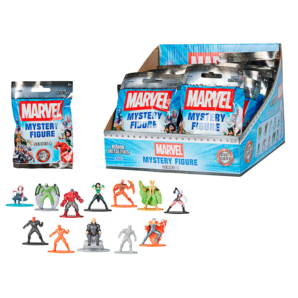 Jada, Marvel,  Blind Pack Nanofigs, 12fach sortiert, Welle 4