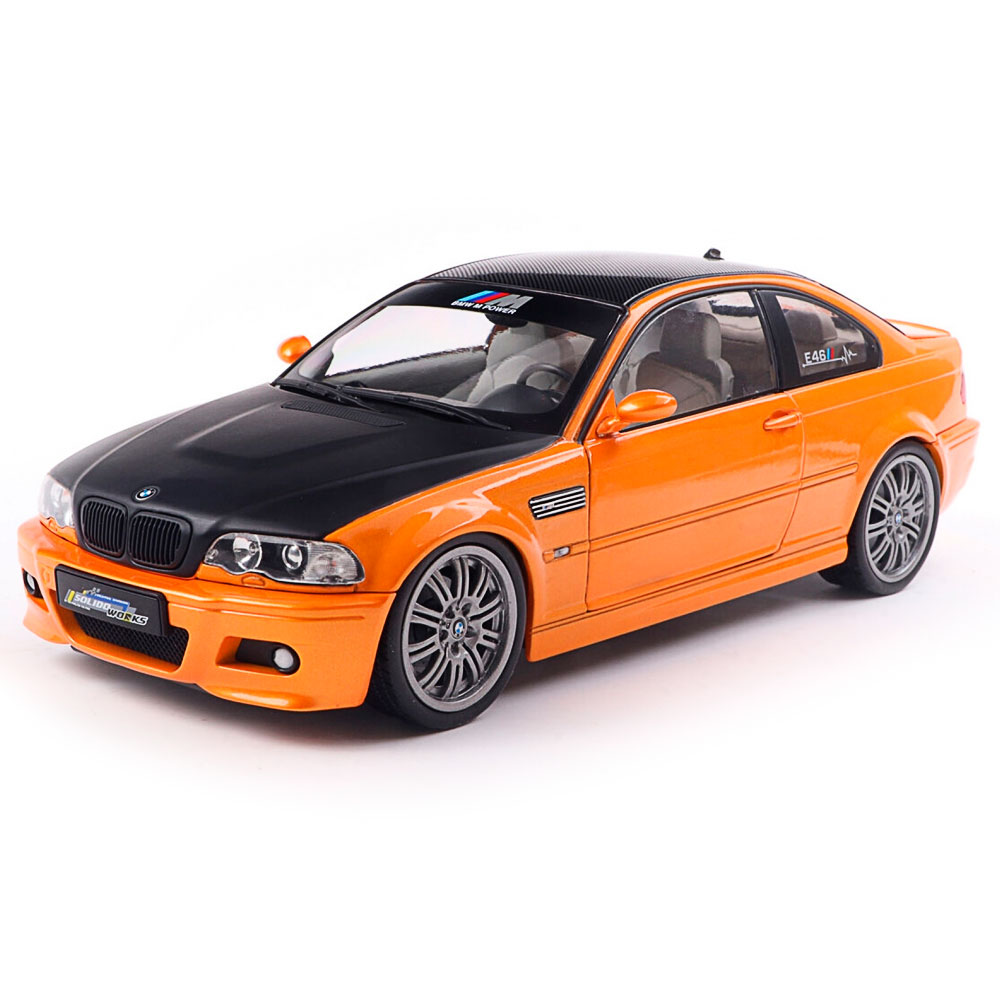Solido, BMW E46 M3 coupe orange, 1:18
