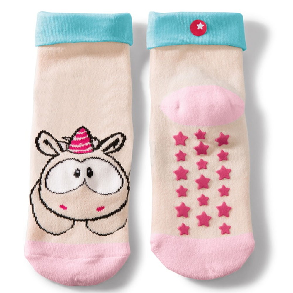 Nici Stoppersocken, 3538, blau/rosa Theodor Einhorn Theodor